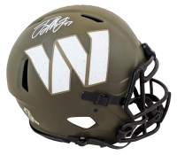 Terry McLaurin Signed Commanders Full-Size Authentic On-Field Salute To Service Alternate Speed Helmet (Beckett) at PristineAuction.com