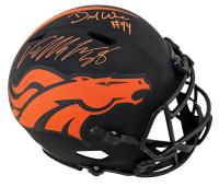 DeMarcus Ware & Von Miller Signed Broncos Full-Size Authentic On-Field Eclipse Alternate Speed Helmet (Beckett) at PristineAuction.com