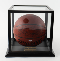 Julius "Dr. J" Erving Signed NBA Basketball With Display Case (PSA) at PristineAuction.com