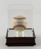 Mickey Mantle Signed OAL Baseball with Display Case (JSA) at PristineAuction.com