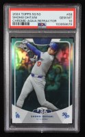 Shohei Ohtani 2024 Topps 50/50 Ohtani Chrome Aqua Refractors #68 #44/75 (PSA 10) at PristineAuction.com