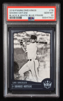 Shohei Ohtani 2018 Diamond Kings Black and White Variations Blue Frame #76 RC (PSA 10) at PristineAuction.com