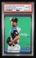 Shohei Ohtani 2015 BBM Hokkaido Nippon Ham Fighters Sky High #01 RC (PSA 10) at PristineAuction.com
