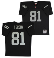 Tim Brown Signed Raiders Mitchell & Ness Authentic Jersey Inscribed "HOF 15" (Fanatics) at PristineAuction.com