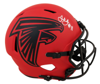 Julio Jones Signed Falcons Full-Size Rave Alternate Speed Helmet (Beckett) at PristineAuction.com