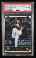 Shohei Ohtani 2016 BBM Ohtani and Fujinami Go Higher #17 RC (PSA 10) at PristineAuction.com