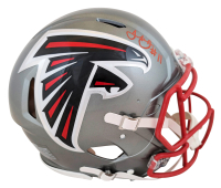 Julio Jones Signed Falcons Full-Size Authentic On-Field Flash Alternate Speed Helmet (Beckett) at PristineAuction.com
