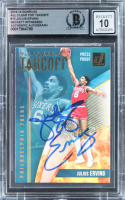 Julius Erving Signed 2018 Donruss All Clear For Takeoff #13 (BGS | Auto 10) at PristineAuction.com
