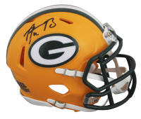 Aaron Rodgers Signed Packers Speed Mini Helmet (Steiner) at PristineAuction.com