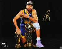 Stephen Curry Signed Warriors 16x20 Photo (JSA) at PristineAuction.com