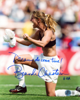 Brandi Chastain Signed Team USA 8x10 Photo Inscribed "Dreams Do Come True!" & "6 USA" (Beckett) at PristineAuction.com