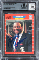 James Brown Signed 1989 Pro Set Announcers #13 (BGS | Auto 10) at PristineAuction.com