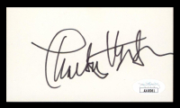 Charlton Heston Signed 3x5 Index Card (JSA) at PristineAuction.com