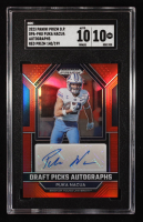 Puka Nacua 2023 Panini Prizm Draft Picks Draft Picks Autographs Red #11 RC #140/199 (SGC 10 | Autograph Graded 10) at PristineAuction.com