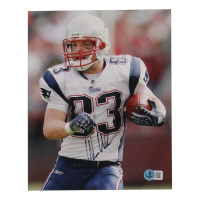 Wes Welker Signed Patriots 8x10 Photo (Beckett) at PristineAuction.com