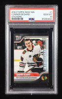 Connor Bedard 2023-24 Topps Now Stickers #1 RC (PSA 10) at PristineAuction.com