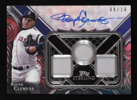 Roger Clemens 2022 Topps Sterling Sterling Seasons Autograph Relics Blue #SSARRCL #09/10 at PristineAuction.com