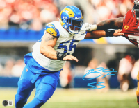 Braden Fiske Signed Rams 11x14 Photo (Beckett) at PristineAuction.com