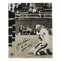 Y. A. Tittle Signed Giants 8x10 Photo Inscribed "HOF 1971" (Beckett) at PristineAuction.com