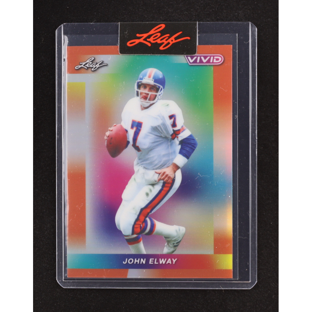 John Elway 2024 Leaf Vivid Pre-Production Proof Rainbow #NNO #1/1 at PristineAuction.com
