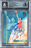 Julius Erving Signed 2018 Donruss All Clear For Takeoff #13 (BGS) at PristineAuction.com