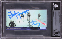Phill Tippett & Jon Berg Signed 1995 SW Empire Strikes Back Widevision #34 (BGS | Auto 10) at PristineAuction.com