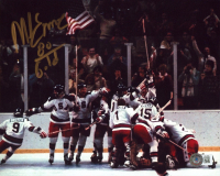 Mike Eruzione Signed Team USA 8x10 Photo Inscribed "80 Gold" (Beckett) at PristineAuction.com