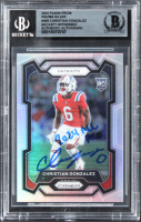 Christian Gonzalez Signed 2023 Panini Prizm Prizms Silver #369 RC Inscribed "2024 All Pro" (BGS) at PristineAuction.com
