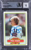 Phil Simms Signed 1980 Topps #225 (BGS | Auto 10) at PristineAuction.com