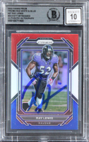 Ray Lewis Signed 2022 Panini Prizm Red White & Blue #27 (BGS | Auto 10) at PristineAuction.com