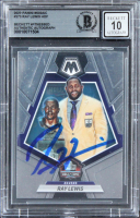 Ray Lewis Signed 2023 Panini Mosaic #273 (BGS | Auto 10) at PristineAuction.com