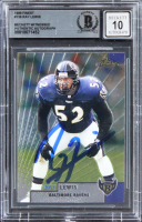 Ray Lewis Signed 1999 Finest #106 (BGS | Auto 10) at PristineAuction.com