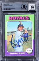 George Brett Signed 1975 Topps #228 RC (BGS | Auto 10) at PristineAuction.com