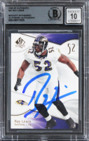 Ray Lewis Signed 2009 SP Authentic #66 (BGS | Auto 10) at PristineAuction.com