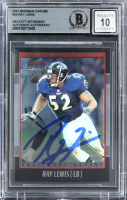 Ray Lewis Signed 2001 Bowman Chrome #43 (BGS | Auto 10) at PristineAuction.com