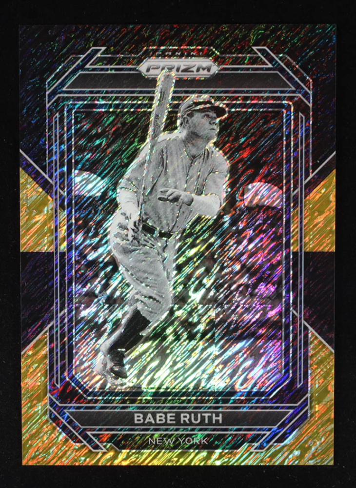 Babe Ruth 2023 Panini Prizm Prizms Black Gold Shimmer #2 #2/5