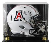 Tedy Bruschi Signed Arizona Wildcats Full-Size Speed Helmet with Display Case (Beckett) at PristineAuction.com