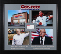 Jim Sinegal Signed "Costco" Custom Framed Business Card Display (Beckett) at PristineAuction.com
