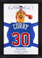Stephen Curry Signed Custom Framed Jersey Display (JSA) at PristineAuction.com