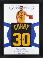 Stephen Curry Signed Custom Framed Jersey (JSA) at PristineAuction.com