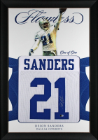 Deion Sanders Signed Custom Framed Jersey (Beckett) at PristineAuction.com