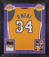 Shaquille O'Neal Signed Lakers Custom Framed Mitchell & Ness Authentic Jersey Inscribed "3x Finals MVP", "HOF 16", "Diesel' & "Can You Dig It!" (Beckett) at PristineAuction.com