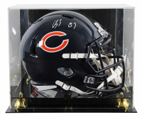 Luther Burden III Signed Bears Full-Size Speed Helmet with Display Case (Beckett) at PristineAuction.com
