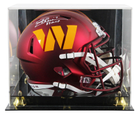 Joe Theismann Signed Commanders Full-Size Speed Helmet Inscribed "83 MVP" with Display Case (Beckett) at PristineAuction.com