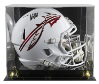 Keon Coleman Signed Florida State Seminoles Full-Size Speed Helmet with Display Case (Beckett) at PristineAuction.com