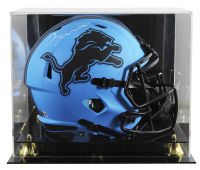 Jameson Williams Signed Lions Full-Size Rave Alternate Speed Helmet with Display Case (Beckett) at PristineAuction.com