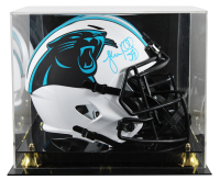 Luke Kuechly Signed Panthers Full-Size Lunar Eclipse Alternate Speed Helmet with Display Case (Beckett) at PristineAuction.com