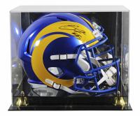 Braden Fiske Signed Rams Full-Size Speed Helmet with Display Case (Beckett) at PristineAuction.com