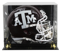 Johnny Manziel Signed Texas A&M Aggies Full-Size Speed Helmet Inscribed "12 Heisman" with Display Case (Beckett) at PristineAuction.com