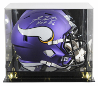 Fran Tarkenton Signed Vikings Full-Size Speed Helmet Inscribed "HOF 86" with Display Case (Beckett) at PristineAuction.com